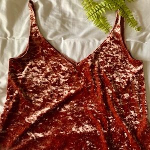 Suede tank top